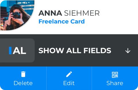 Annas Freelance Card